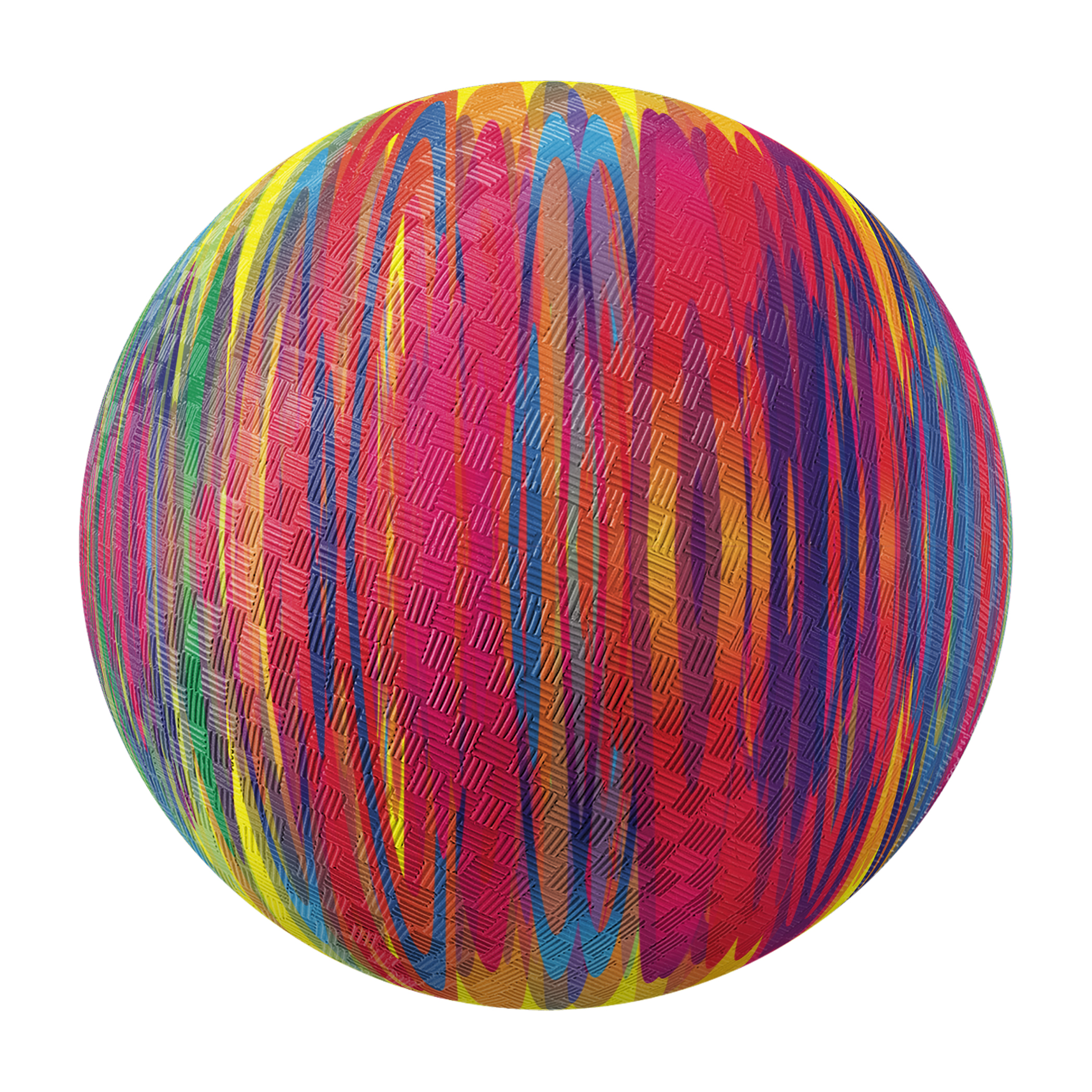 8.5 Rubber Playground Ball, Dripping Paint