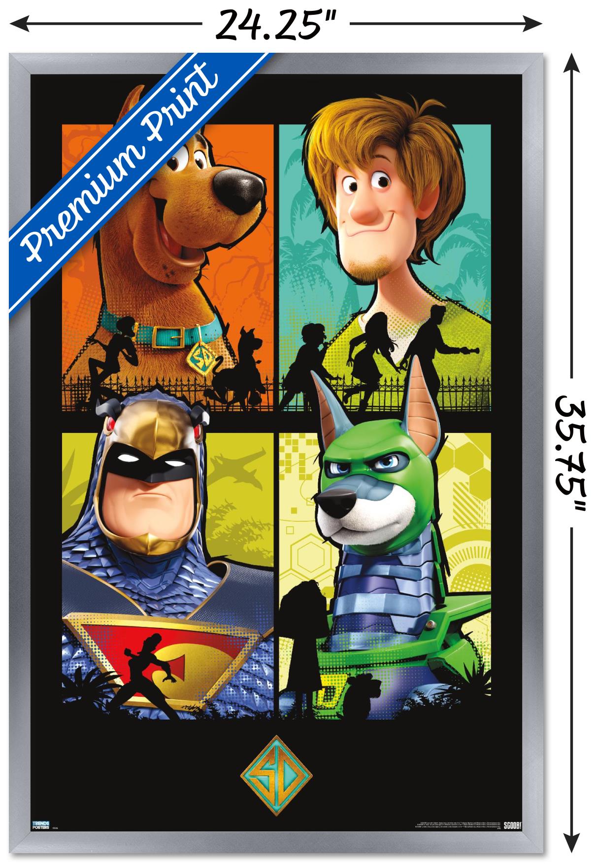 Scooby- Doo: Scoob! - Grid Wall Poster, 22.375" x 34", Framed