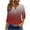 Womens Tops Red, variant on Womens Notch V Neck T Shirts, Eyelet Tops for Women Fall Lightweight Casual Hollow Ombre Tie Dye Button Up 3/4 Sleeve Dressy Blouses