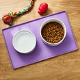 thumbnail image 2 of Vibrant Life Medium Silicone Pet Feeding Mat, Purple, 19" x 12", 2 of 5