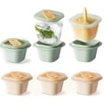 thumbnail image 1 of A set of 6 ice cream DIY molds Suitable for homemade frozen snacks (3 milk tea color and 3 matcha color), 1 of 4