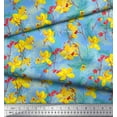 thumbnail image 3 of Soimoi Poly Georgette Fabric Leaves & Floral Artistic Decor Fabric Printed Yard 42 Inch Wide, 3 of 4