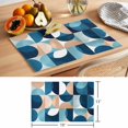 thumbnail image 6 of Mid Century Geometric Placemats Set of 6 Abstract Modern Blue Place Mats Table Mats Kitchen Dining Home Outdoor Party Table Decoration, 6 of 9