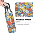 thumbnail image 4 of Yayeee 33oz Insulated Water Bottle Double Wall Stainless Steel with Flip Straw Lid, Floral Fiesta, 4 of 7
