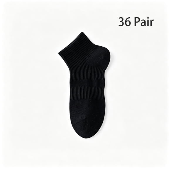 TELOLY Mens Black Quarter Ankle Athletic Socks for Men,Size 10-13,Cushioned Moisture Wicking Design for Sports and Casual Use