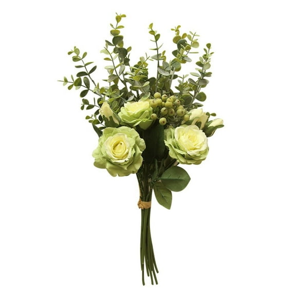 Range Rose Hydrangea Flowers Bouquet Bunch Home Wedding Party Gift Deco