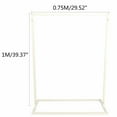 thumbnail image 3 of MONIPA Wedding Square Backdrop Stand 3.3ft x 2.5ft Iron Wedding Background Display Stand Golden Square Frame Flower Balloon Decoration Road Leads, 3 of 10