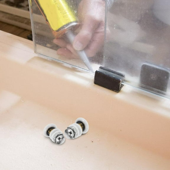 GOOHOCHY Shower Door Rollers Replacement Parts Universal Bathroom Glass Doors Pulleys for RV Shower Doors Sliding Doors System