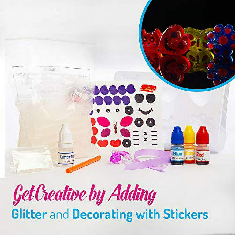 DIY Soap Making Kit For Kids - Complete Scented Bath Soap Craft Set With Molds