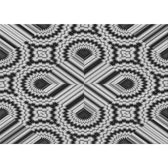 Ahgly Company Indoor Rectangle Patterned Silver Gray Area Rugs, 3' x 5'