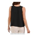 thumbnail image 2 of Blusa George para Mujer, Blusa Básica Cuello Redondo Sin Manga Negro Talla M, 2 of 4