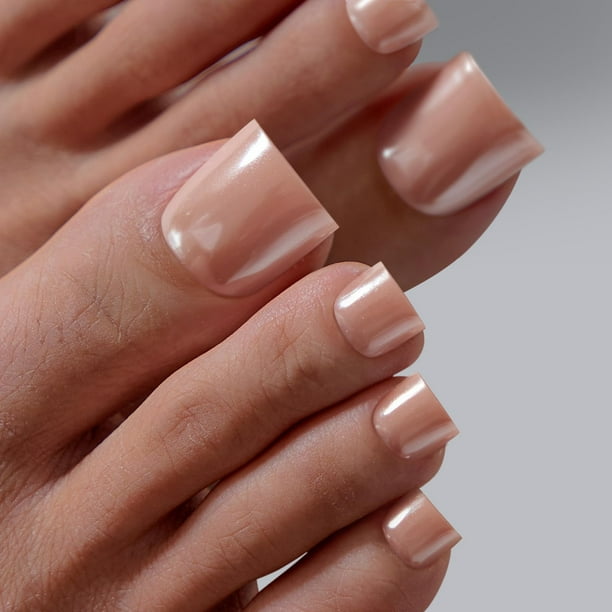 Kit BartBox Real Square Pearl Chrome 30 de Presiona On Uñas