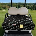 thumbnail image 2 of HUIACONG Flag Camo Golf Cart Seat Covers Portable Comfortable 2 Person Seats Cover Club Car Easy to Install Non-Slip Fit Most Cars EZGO Yamaha Club Car, 2 of 7
