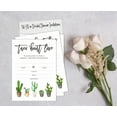 thumbnail image 5 of Inkdotpot 30 Bridal Shower InvitationsCactus Taco'bout loveWedding Fill-In Style Invites Blank Invites, 5 of 8
