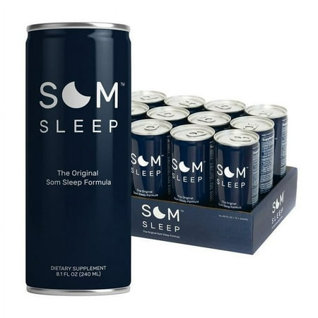 Som Sleep The Original Som Sleep Support Formula, Berry Flavor, 8.1 Oz Cans, 12 Ct