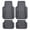 Gray Flag, variant on Motor Trend Flag Floor Mats Full Set - Durable Black Rubber Car Floor Mats for Trucks Cars SUV with Two Tone Accent, Flag Black/Gray