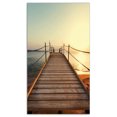 thumbnail image 2 of Promenade en Bois Solide vers la Mer - Impression sur Toile Pont, 2 of 3