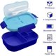 thumbnail image 2 of Fiambrera Bento ZHAOCHENG 4 Compartimentos Con Cubiertos Color Azul, 2 of 5