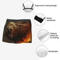 thumbnail image 5 of Haiem Cool Flame Lion A Men's Boxer Briefs, Every Day Comfort Stretch Cotton Moisture-Wicking Underwear-XX-Large, 5 of 8