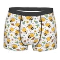 thumbnail image 5 of Uemuo Bee and Flowers Pattern Men's Boxer Briefs,Trunk Anti-Chafing,Comfortable, Durable, and Stylish Underwear-, 5 of 9
