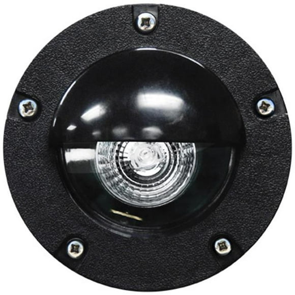 Dabmar Lighting LV344-B 35W 12V Polybutylene Terephthalate Adjustable In-Ground Well Light with Eyelid, Black