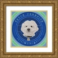 thumbnail image 1 of Longfellow Designs 26x26 Gold Ornate Wood Framed with Double Matting Museum Art Print Titled - Bichon Frise, 1 of 4