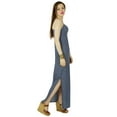thumbnail image 5 of Bimba Long Maxi Dress With Spaghette Strap Blue Summer Gown With Side Slit, 5 of 7