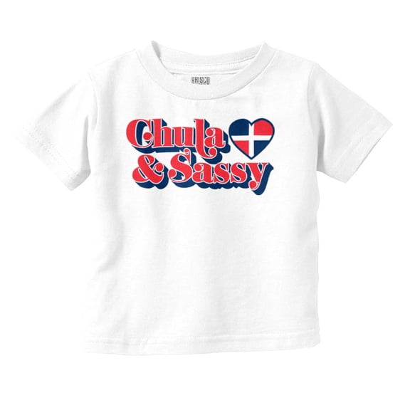 Chula and Sassy Cute Proud Dominicana Youth T Shirt Tee Girls Infant Toddler Brisco Brands 6M