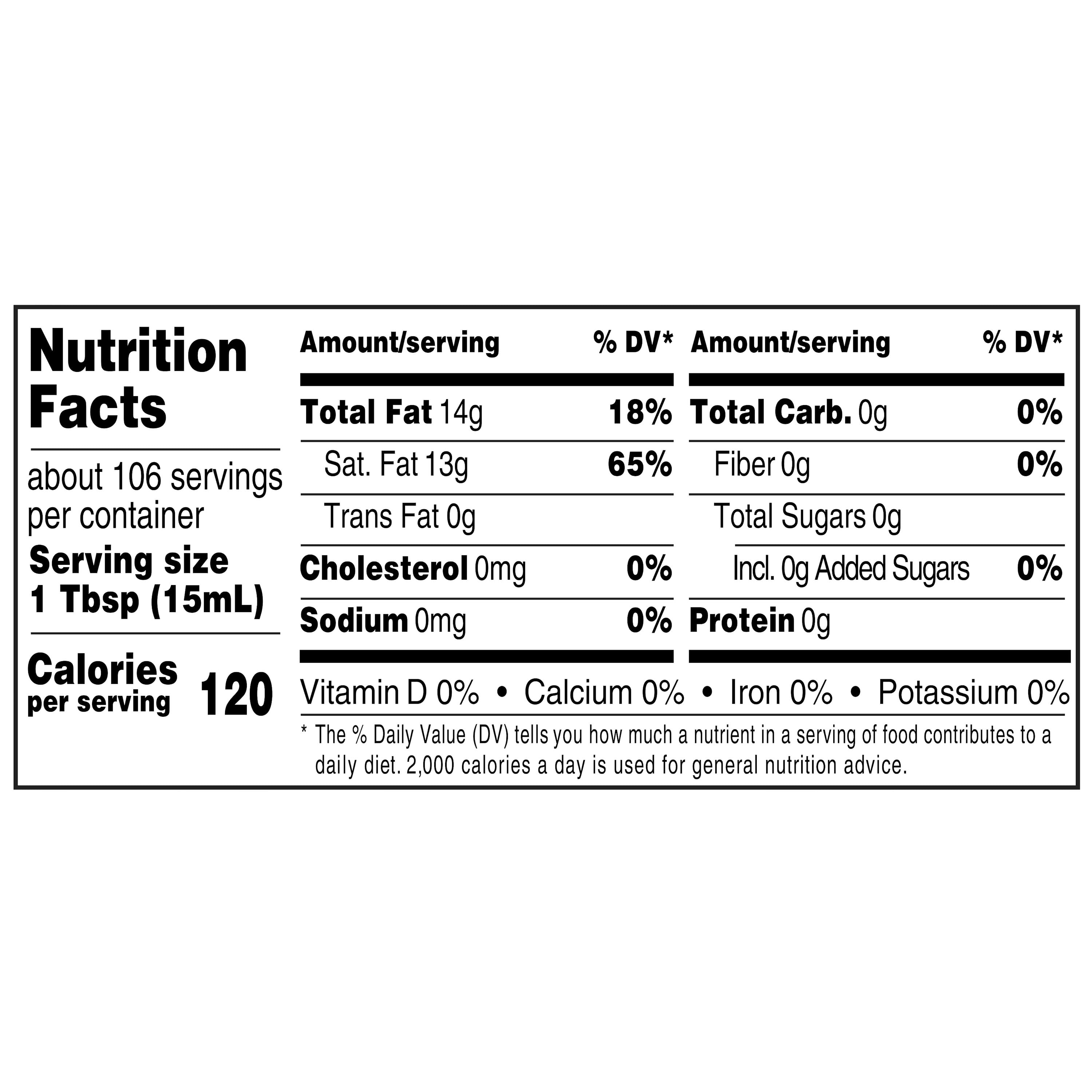 Great Value Organic Unrefined Virgin Coconut Oil, 54 fl oz