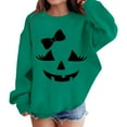 thumbnail image 4 of Mercatoo Halloween Pullover for Kids Unisex Crewneck Graphic Long Sleeve Sweatshirt Printed Casual Pullover Tops, 4 of 6