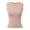 Pink, variant on Women's Casual Sleeveless Tank Tops With Built In Bra Round Neck For Summer Outdoor Music Festival And Daily Wear