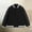 Black, variant on Womens Varsity Baseball Jacket Long Sleeve Button Front Striped Trim Jacket Casual Fall Trendy Outerwear