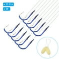 thumbnail image 3 of Uxcell 3# Small Fishing Hooks with 45cm Line, 0.39x0.2 Inch Double Hook Rigs with Barbs Fishing Hook, Blue 20Pcs, 3 of 4