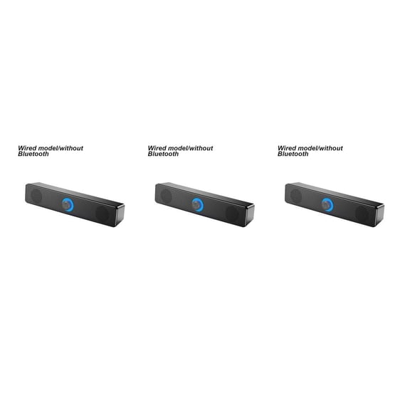 ZLight Haut-Parleur Bluetooth-compatible Double Klaxon Subwoofer Haut-Parleur Barre de Son Usage Domestique Volume Élevé pour PC Lecteur de Musique 350T 3Ensemble