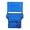 Blue, variant on Comfortable Folding Bleacher Seat Padded Stadium Chair with Backrest, Adjustable Hooks, Carry Strap, Cup Holder & Storage Pocket, Blue