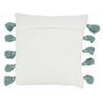 thumbnail image 2 of Saro Lifestyle Tassel Fantasy Stripe Poly Filled Throw Pillow, 2 of 3