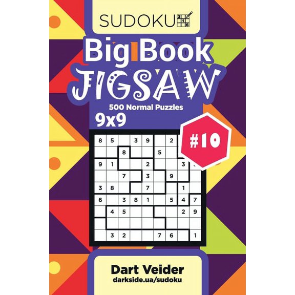 Big Book Sudoku Jigsaw: Big Book Sudoku Jigsaw - 500 Normal Puzzles 9x9 (Volume 10) (Paperback)