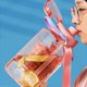 thumbnail image 5 of Muyoka Botella de agua deportiva con correa para el hombro Jarra deportiva a prueba de fugas de gran capacidad con asa Botella de agua portátil para gimnasio Fitness, entrenamiento, ciclismo de campin Muyoka Hogar, 5 of 7