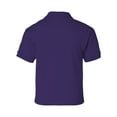thumbnail image 3 of DryBlend Youth Jersey Polo, S, Purple, 3 of 3