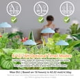 thumbnail image 5 of GrowLED Umbrella Plant Grow Light, Height Adjustable, 8/12/16H Automatic Timer, 10-Levels Brightness, 3 Lighting Modes, Blue, 5 of 8