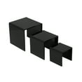 thumbnail image 6 of Black Acrylic Display Risers Nesting 3 Piece [3 Inches, 4 Inches, 5 Inches] Set (A069), 6 of 7