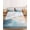 Turquoise, variant on Cal.King Size Fitted Sheet Set - Teal Beige 3 Piece Bedding Sets 16" Deep Pocket Fitted Sheet with 2 Pillowcases, Modern Oil Painting Art Coastal Brushed Microfiber Hotel Luxury Bed Sheets