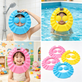 thumbnail image 5 of TELOLY 3Pcs Cute Kids Adjustable Shampoo Bath Shower Cap Hat Wash Hair Shield, 5 of 7