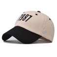 thumbnail image 2 of Prolriy Baseball Cap Hats for Men Women Male Female Neutral Summer Splice Color Embroidery Baseball Caps Hat Visors Trucker Hat Black, 2 of 4