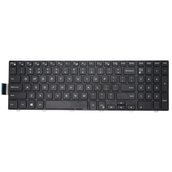 Replacement Keyboard Suitable for Dell Inspiron 15 3000/15 5000/17‑5000/5547/3542 Laptop 101 Keys Replace Keyboard