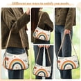 thumbnail image 4 of FORMRS Womens Shoulder Bag with Chain Strap Clutch Purse Cute Tote Handbag, Cute Rainbow, 4 of 7