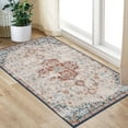 thumbnail image 2 of EastVita Area Rug Vintage Persian Rug Machine Washable Mat Vintage Distressed Floral Print Entryway Mat Non Slip Carpet Mat Small Throw Rug, 2 of 7