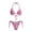 Pink, variant on Women's Triangle Halter String Bikini Set Two Piece Sexy Thong Tie Side Bottom Swimsuit Bathing Suit Swimwear (Coffee, S)