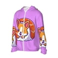 thumbnail image 3 of Goofa Corgi In Sushi Roll Printed Women's UPF 50+ Sun Protection Hoodie Jacket Lightweight Long Sleeve Sun Shirt for Women with Pocket Hiking Outdoor-Medium, 3 of 9