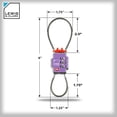 thumbnail image 2 of Candados TSA para Equipaje Lewis N Clark 3X Seguridad Paquete de 1 Color Morado, 2 of 7